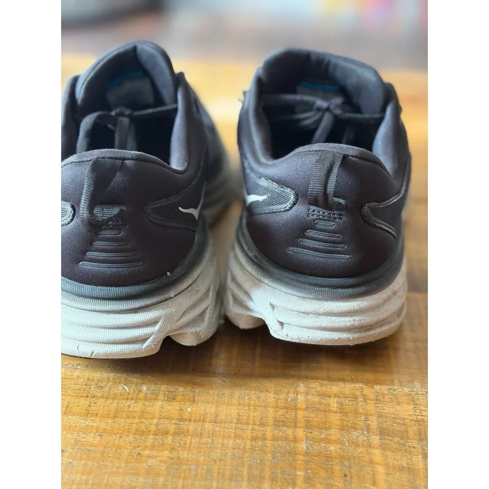 Hoka One One Bondi 8 Womens Size 11 D Wide Black Running Shoes Sneakers No Soles